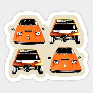 Bond Bug 1970s British classic car front/back combination Sticker